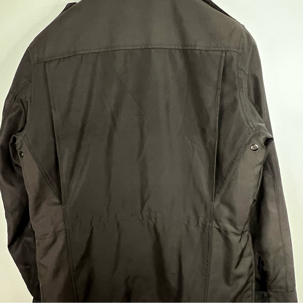 Tumi Men’s Black Insulated Tech Jacket Hidden Hood - Zip & Snap - Size Small - Picture 12 of 17